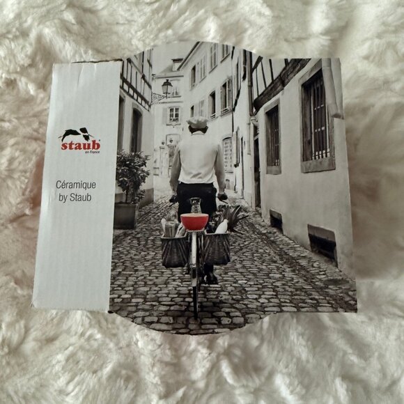 Staub Red Ceramic 2 Piece Bowl set 500mL 15cm diameter - Picture 2 of 9